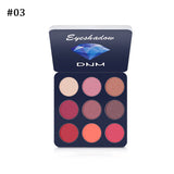 9 Colors Nude Shining Glitter Eyeshadow Palette Waterproof Smoky Eye Shadow Pallete Matt Powder Cosmetics