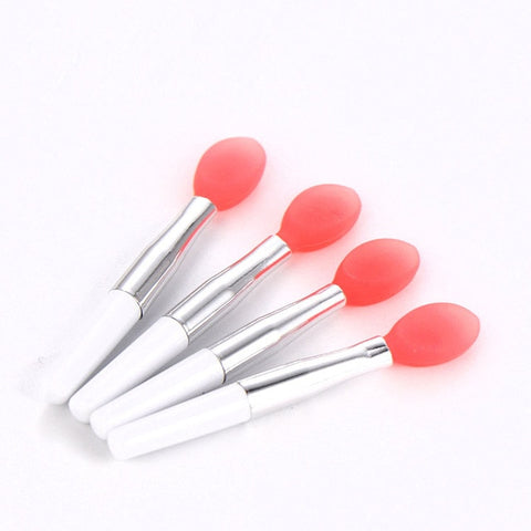 JHXY Mini Soft Silicone Head Handle Lip Applicator Brushes Makeup Makeup Tool